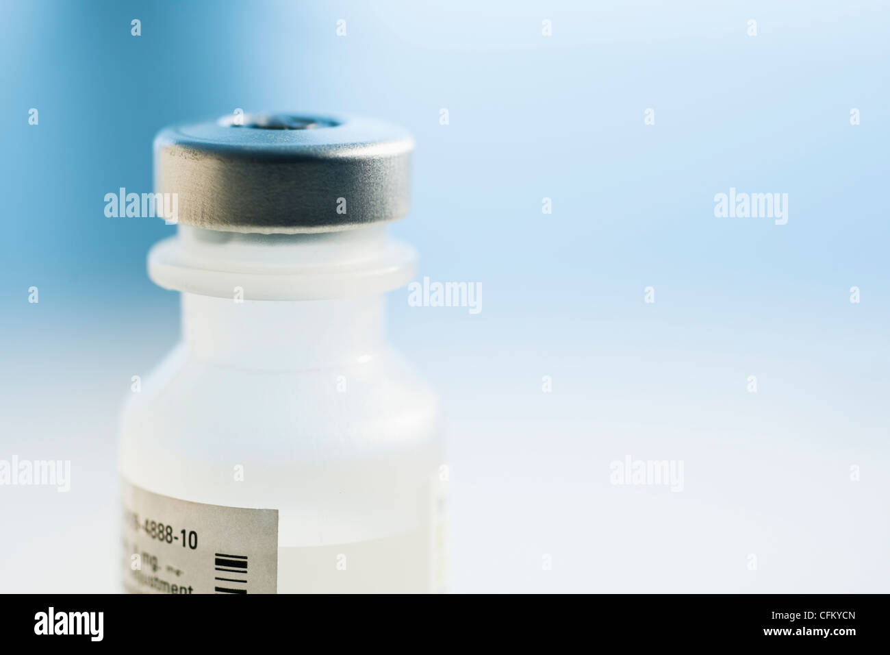 Studio shot del flaconcino con la medicina Foto Stock