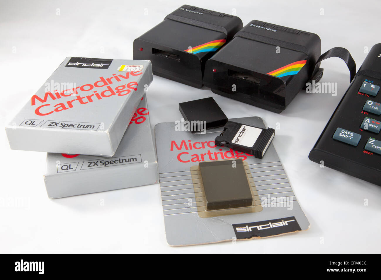 ZX Microdrive cartucce Sinclair Spectrum Foto Stock