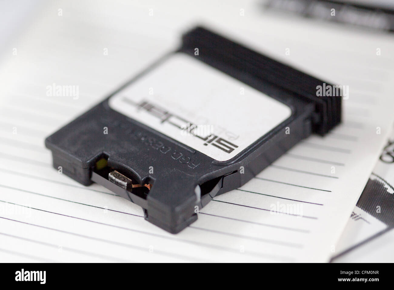 Microdrive Sinclair cartuccia DOF poco profondo Foto Stock