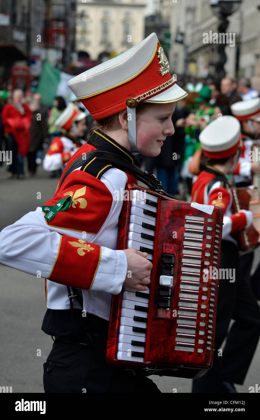 Il giorno di San Patrizio Parade, Londra 2012 Foto Stock