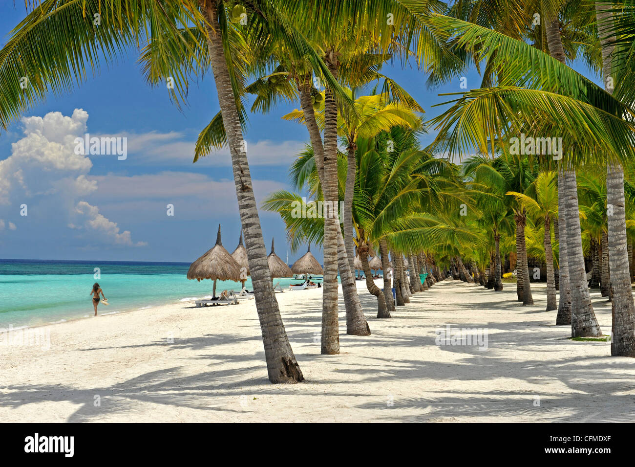Spiaggia scena, Panglao, Bohol, Filippine, Sud-est asiatico, in Asia Foto Stock