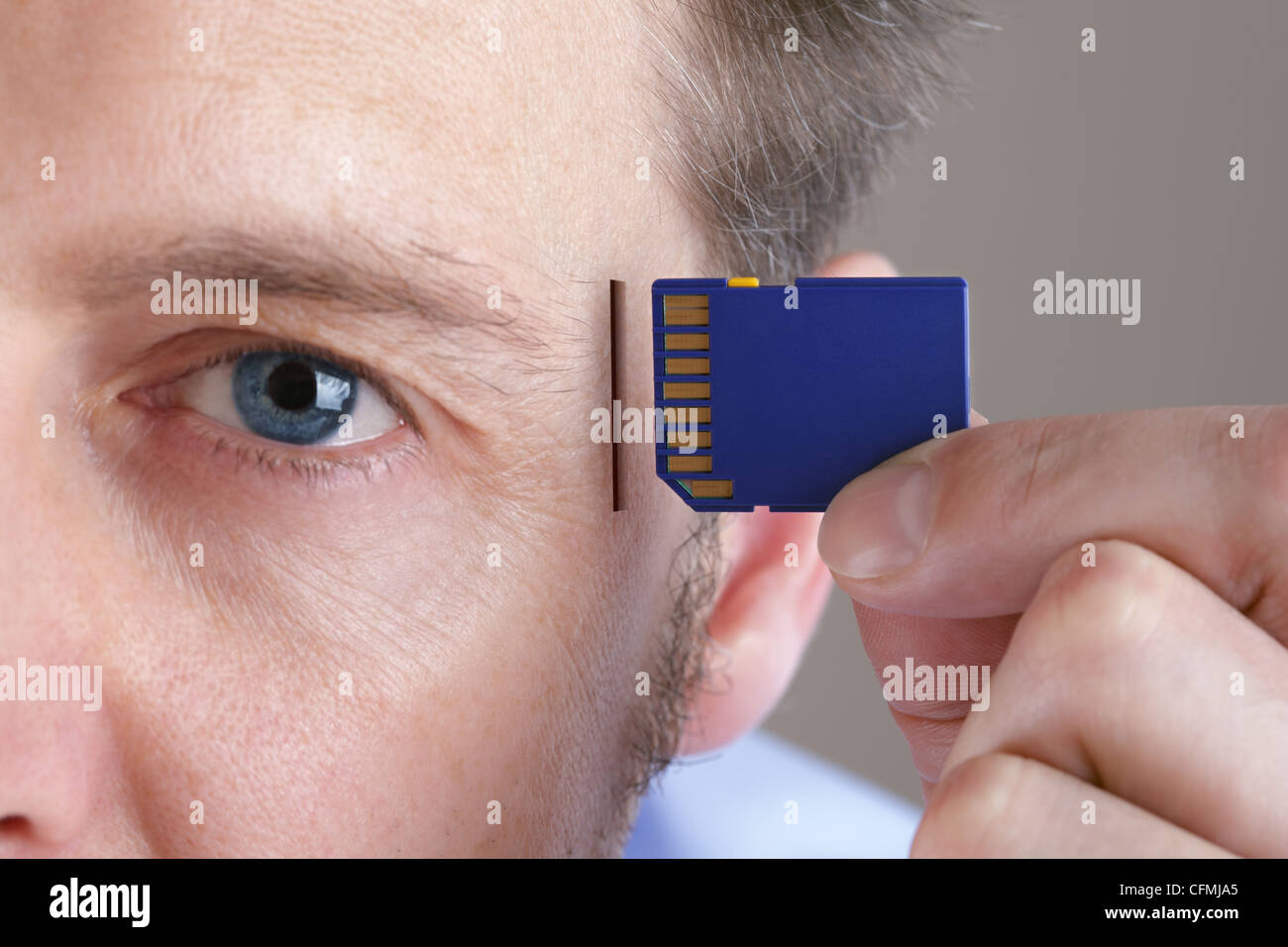 Memoria e aggiornamento del cervello Foto Stock