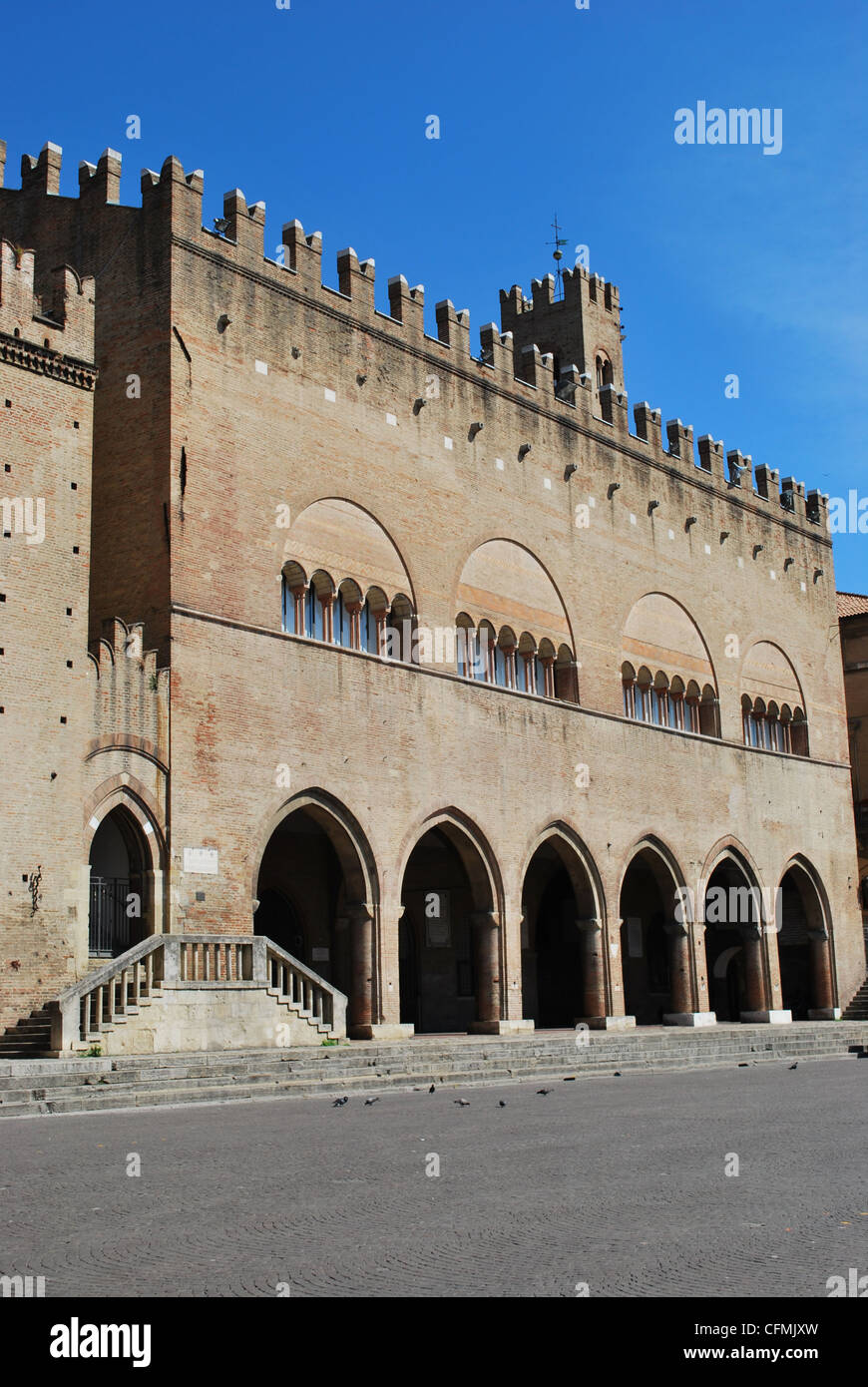 Piazza Cavour e Palazzo Ducale, Rimini, Emilia Romagna, Italia Foto Stock