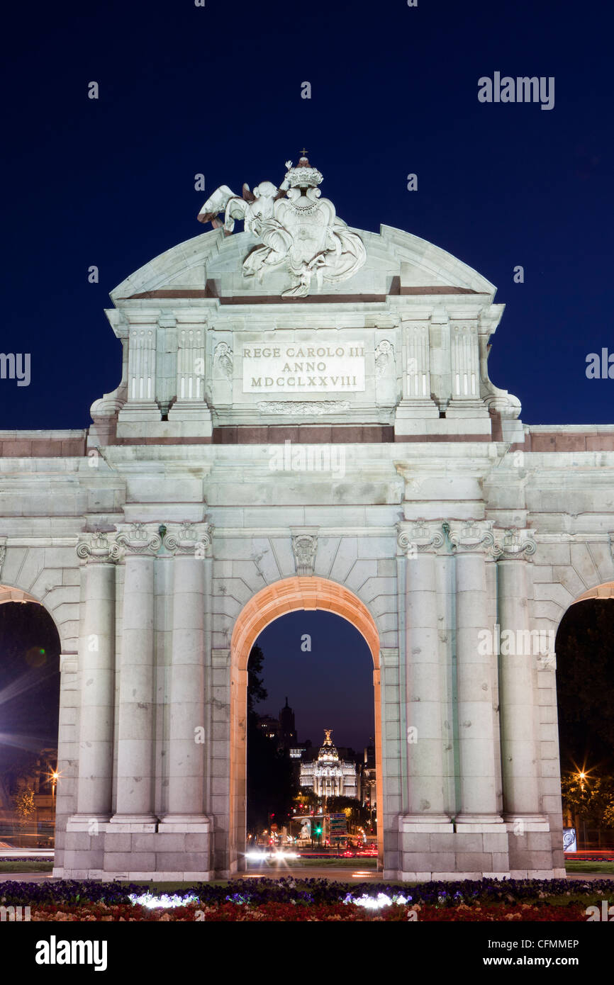 Puerta de Alcalá, Madrid, Spagna Foto Stock