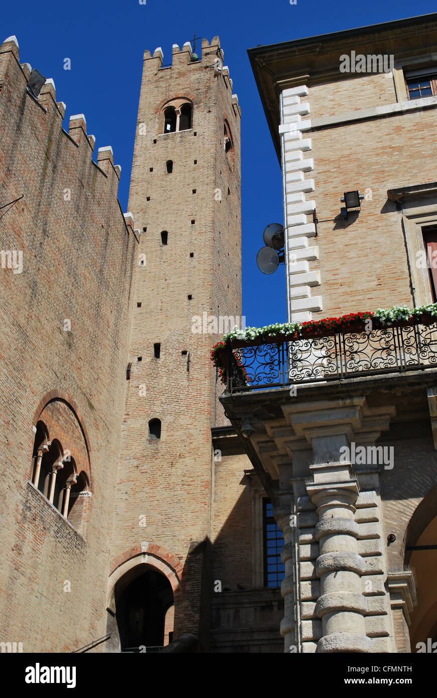 Piazza Cavour e Palazzo Ducale, Rimini, Emilia Romagna, Italia Foto Stock