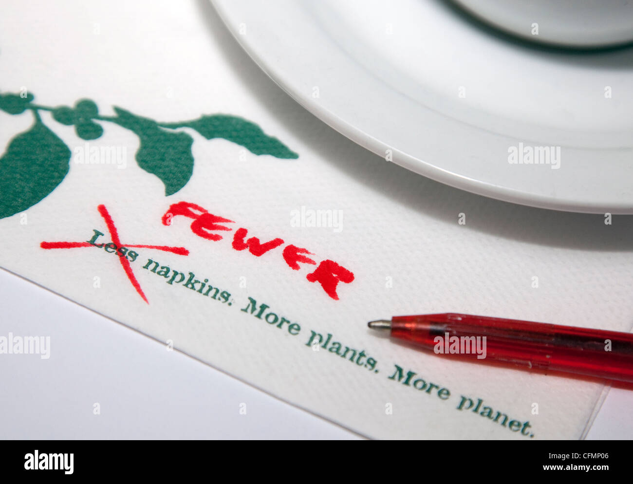 Corretto errore grammaticale sul coffee shop igienico, Londra Foto Stock