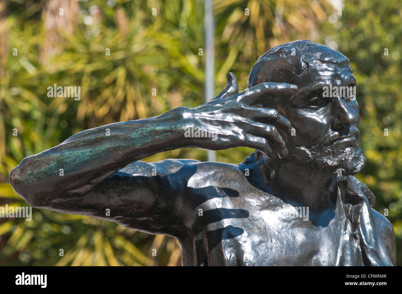 Display di Rodin jaques wissant espressivo gesto di barba burgher calais eroica Foto Stock