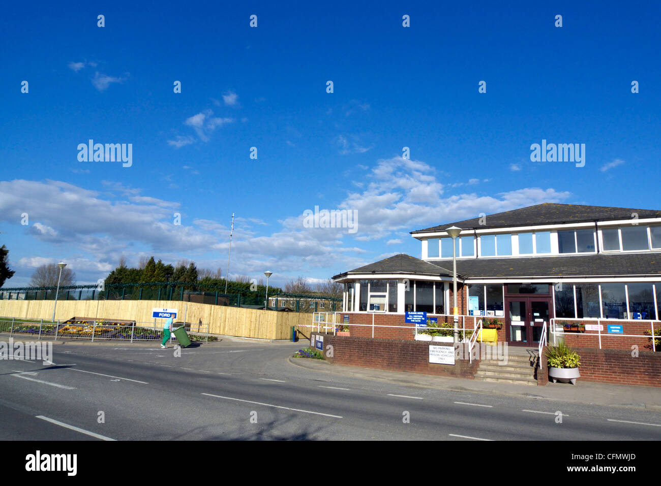 Regno Unito west sussex ford l'ingresso alla ford prigione aperta Foto Stock
