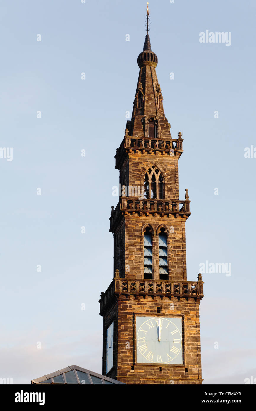 Merchants Steeple, Briggait / Bridgegate, Merchant City, Glasgow, Scozia, REGNO UNITO Foto Stock
