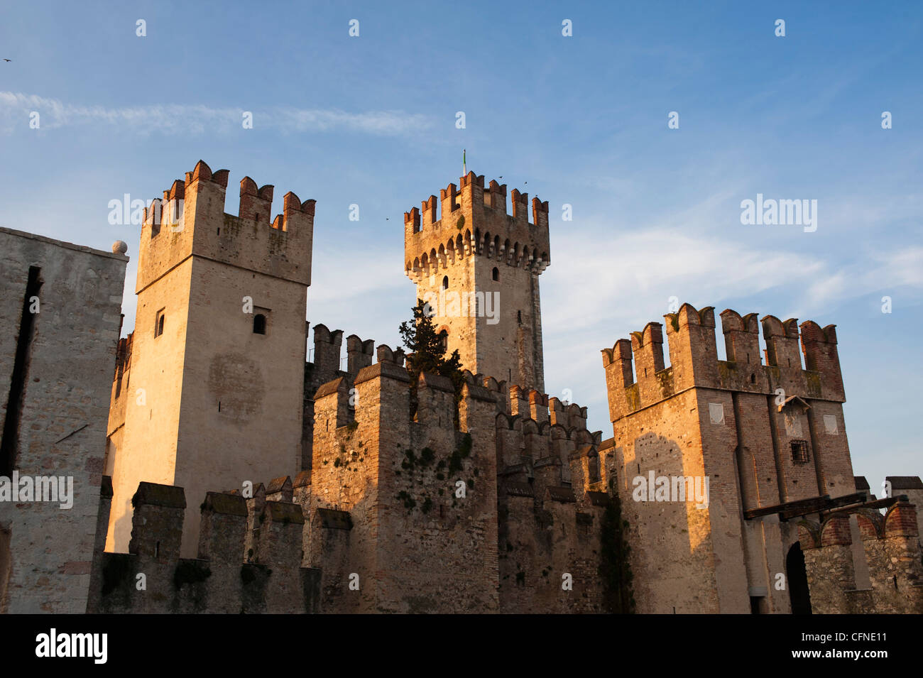 Castello Scaligero, Sirmione sul Lago di Garda, Lombardia, Italia, Europa Foto Stock