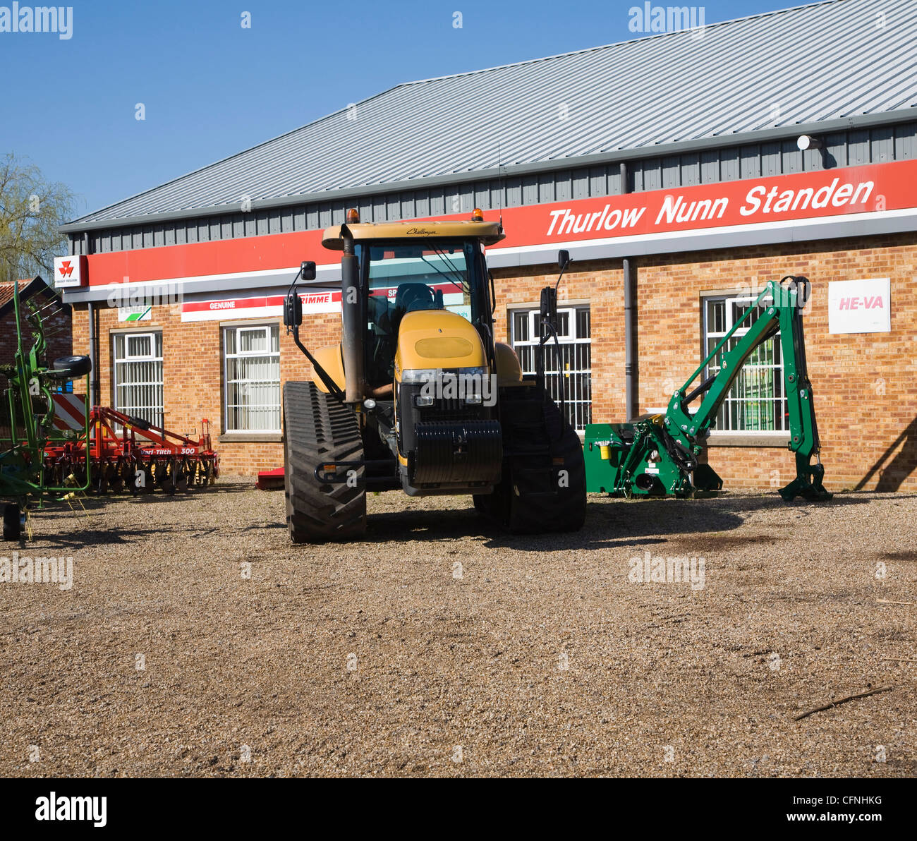 Trattore cingolato Challenger a Thurlow Nunn Standen, Melton, Suffolk Foto Stock