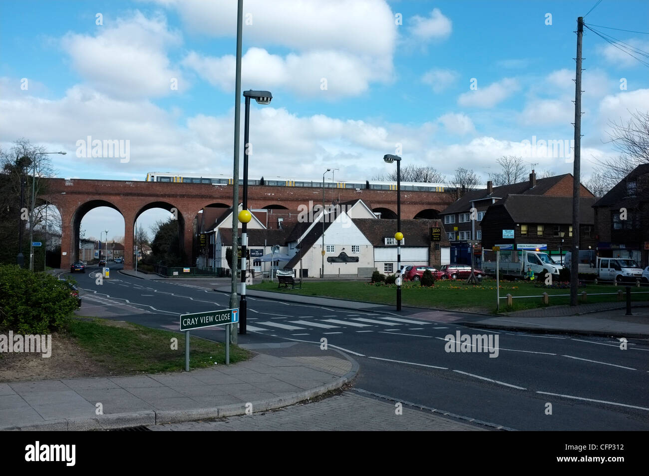 St Mary cray village Orpington Kent REGNO UNITO 2012 Foto Stock