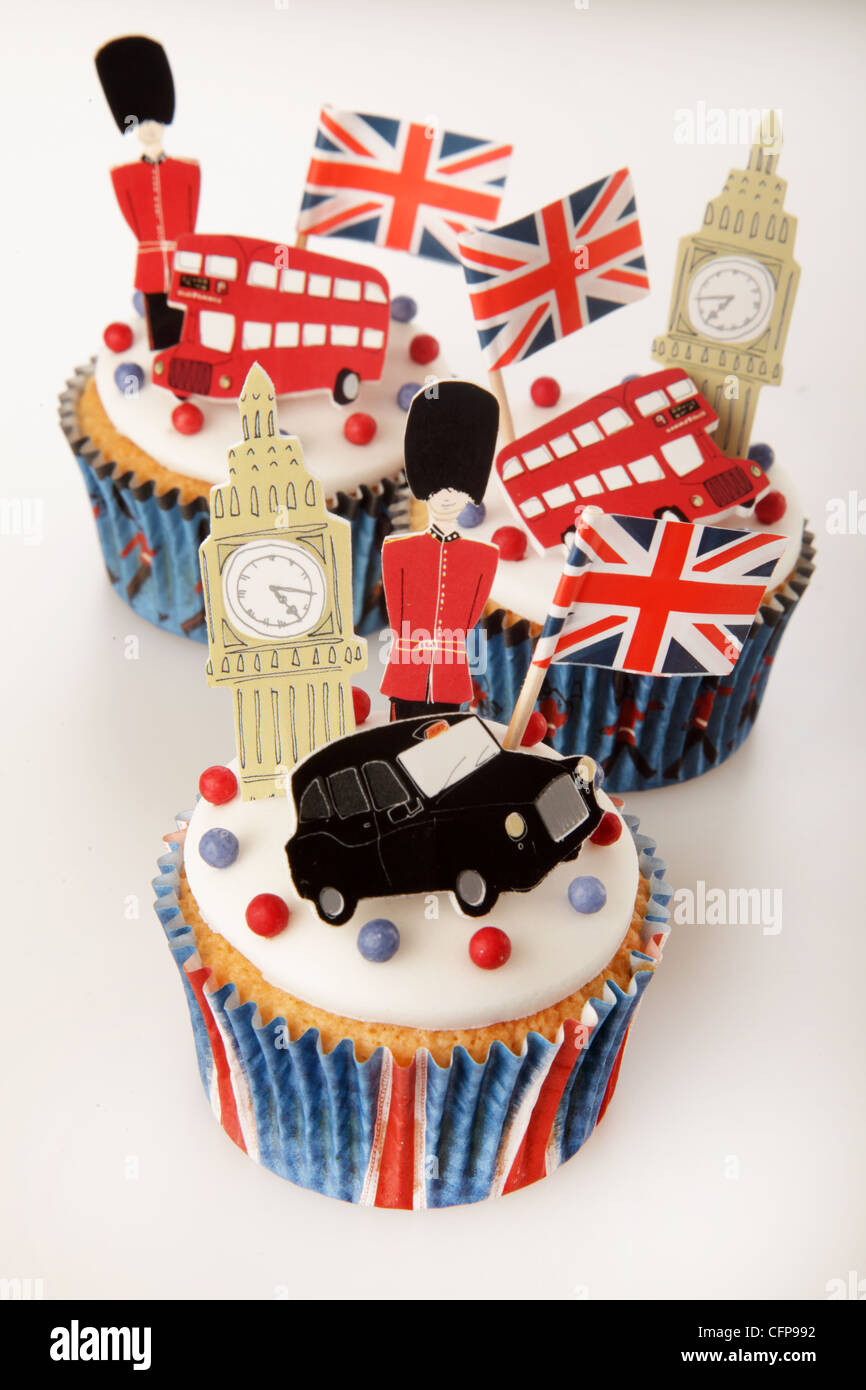 Celebrazione britannico London tortine Foto Stock