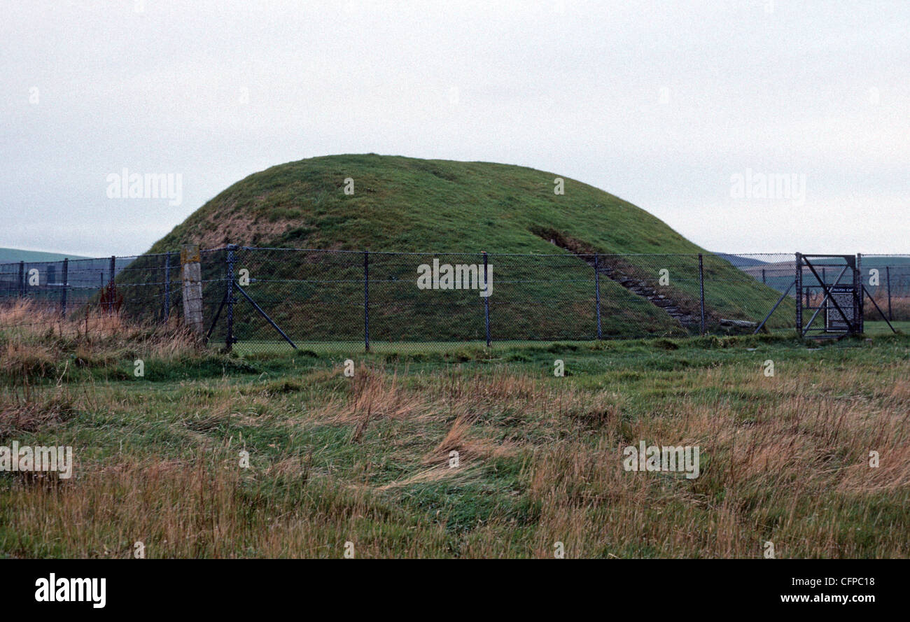 Unstan Chambered Cairn Foto Stock