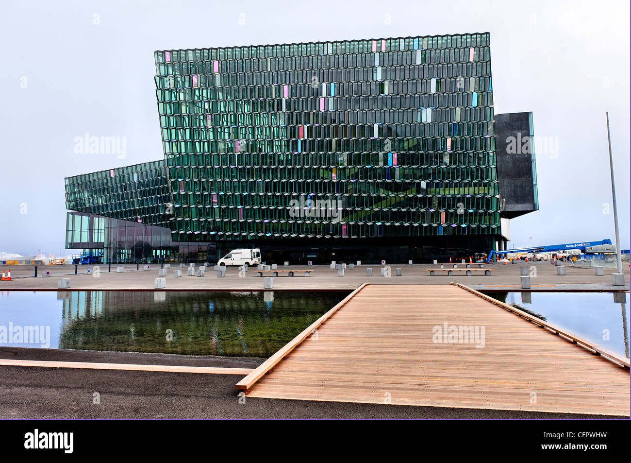 Harpa Concert Hall e il centro conferenze, Opera House, Reykjavik, Islanda Foto Stock