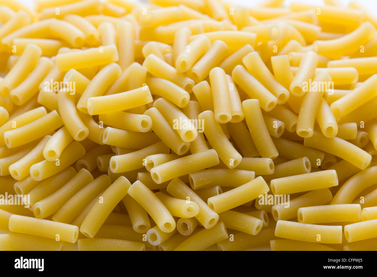 Essiccato maccheroni sfondo Foto Stock