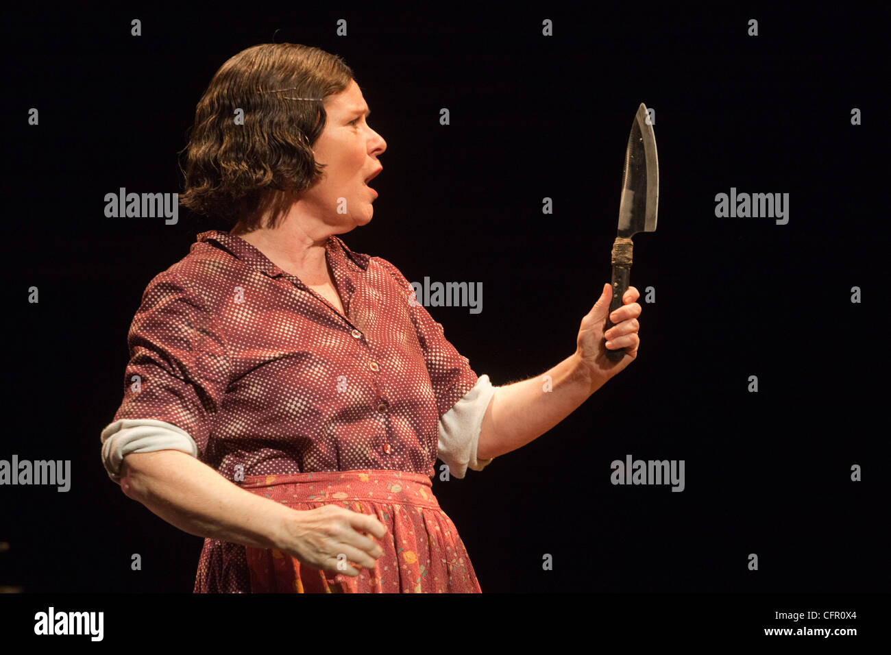 Sweeney Todd - Il barbiere demonio di Fleet Street, Adelphi Theatre, Strand, Londra starring Imelda Staunton Foto Stock