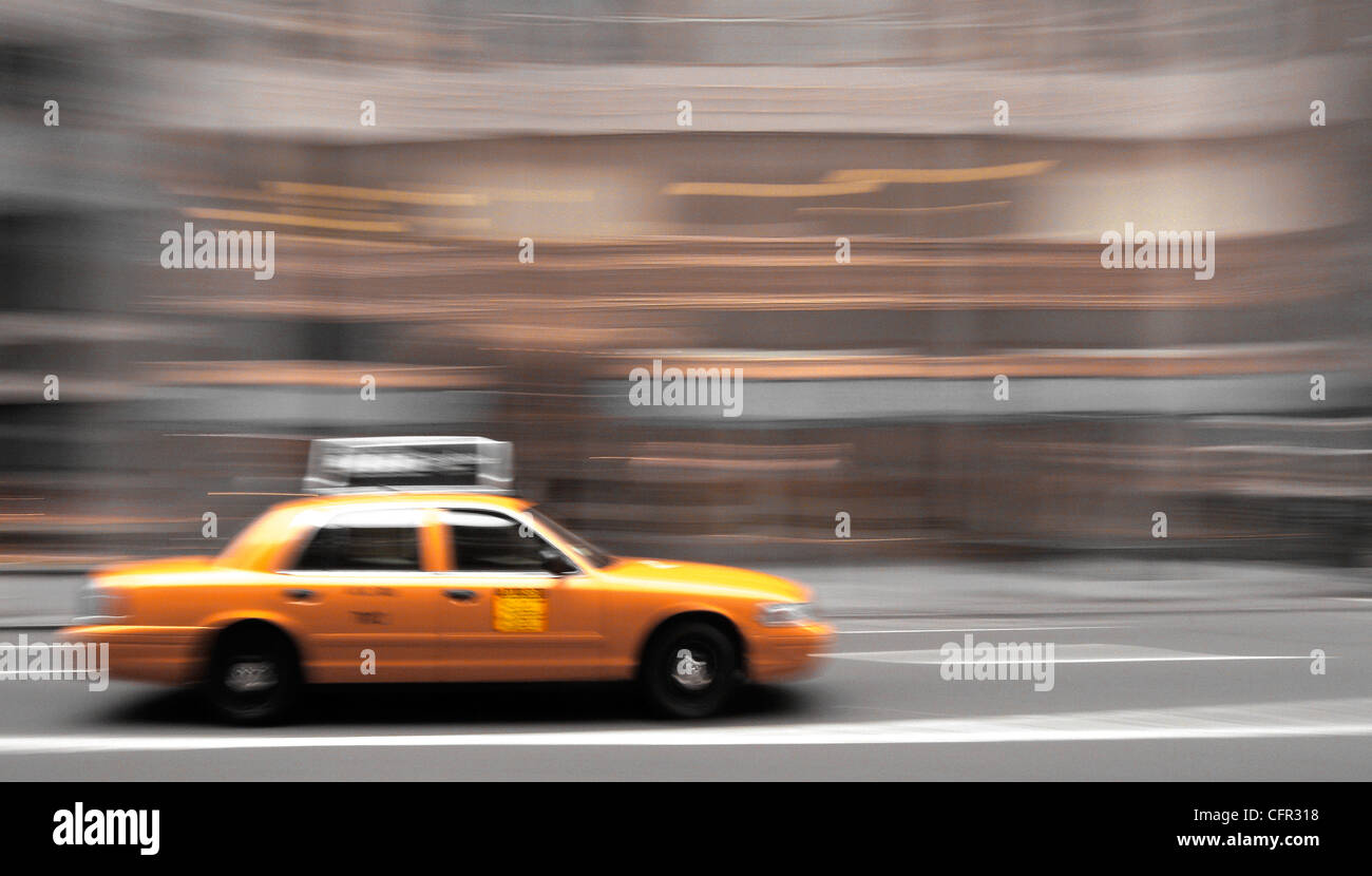 Taxi. Nueva York. Foto Stock