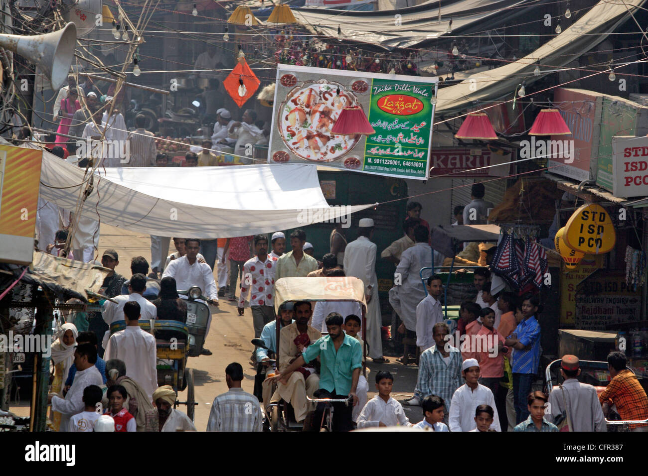Calles de Nueva Delhi. India. Foto Stock