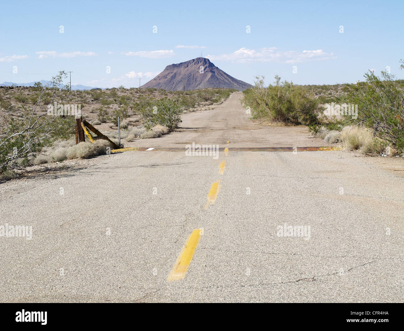 Fine della strada Foto Stock