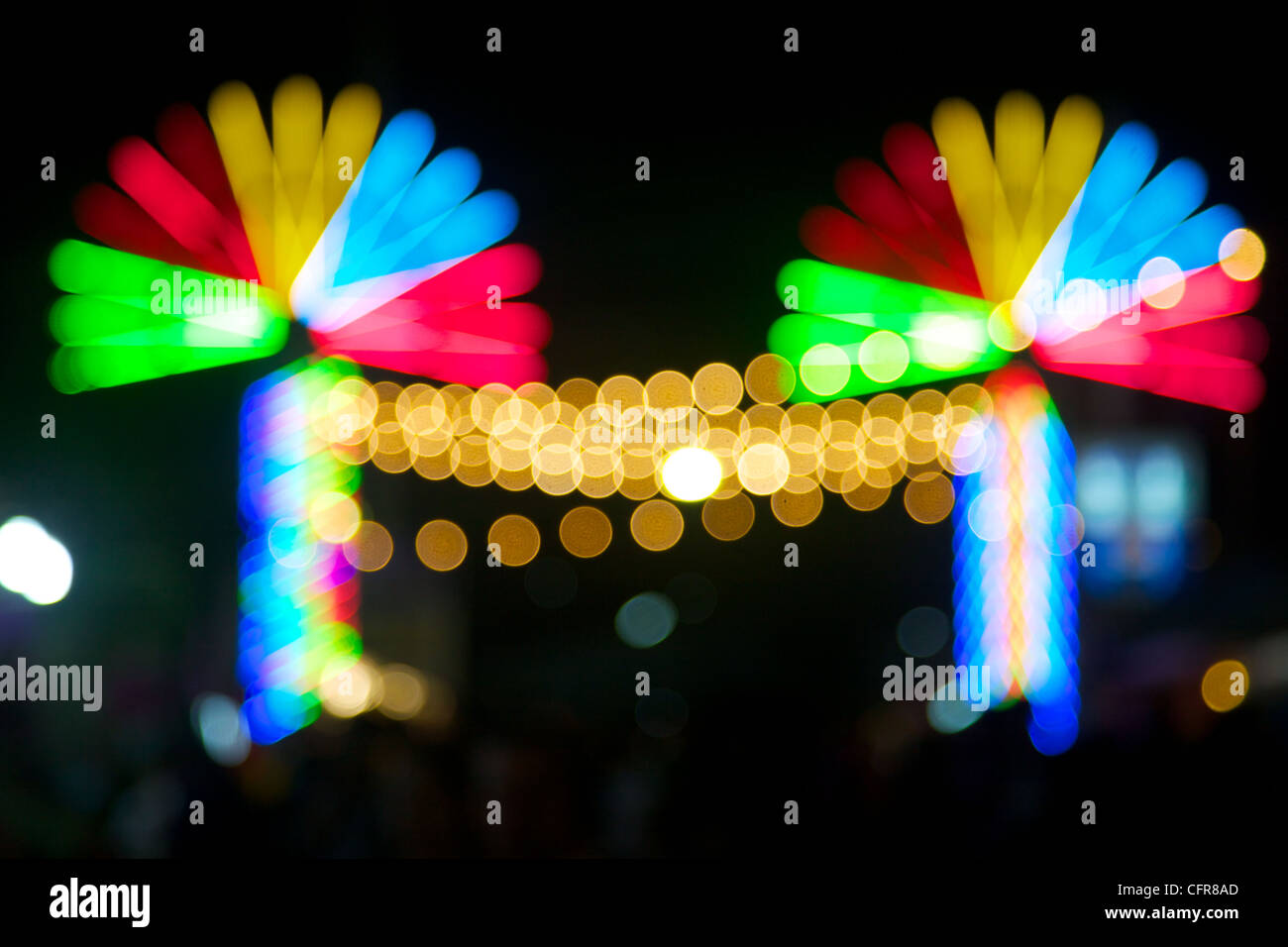 Abstract di luci di messa a fuoco Foto Stock