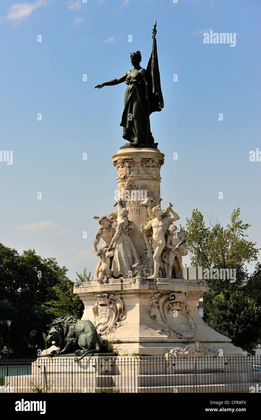 Il monumento du Comtat, Avignone, Provence, Francia Foto Stock