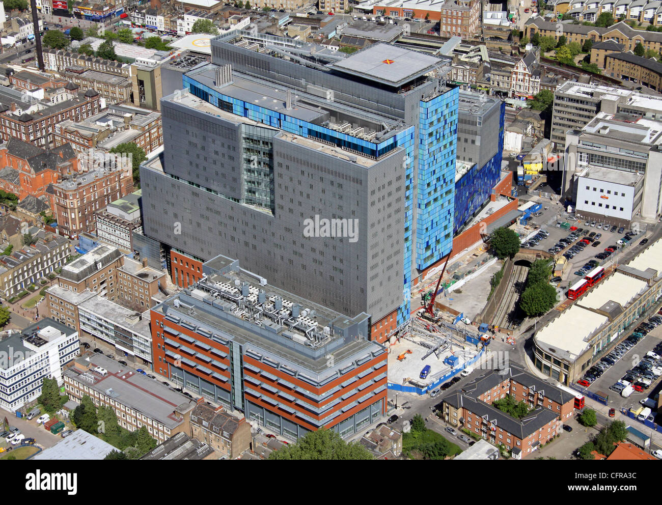 Vista aerea del Royal Hospital di Londra Foto Stock
