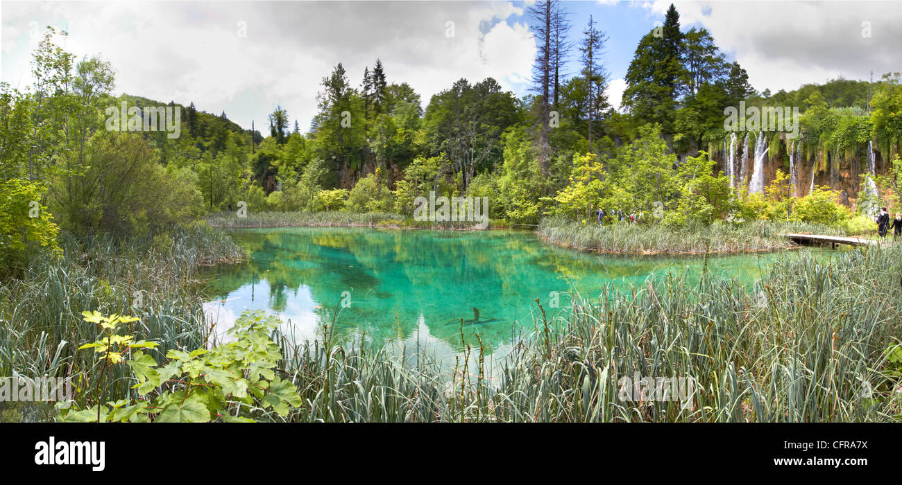 Il Parco Nazionale dei Laghi di Plitvice Foto Stock