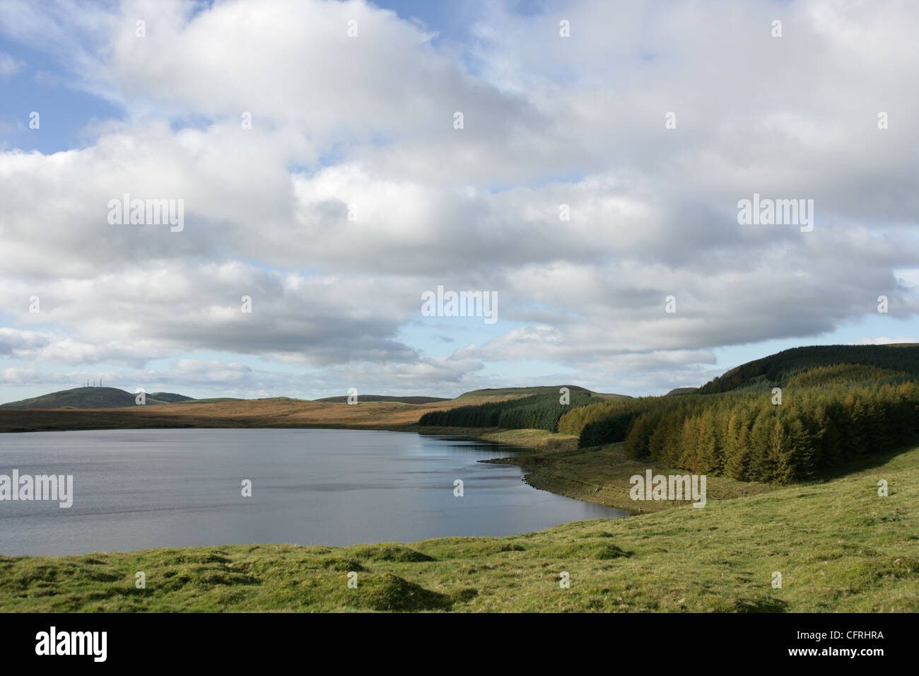 Loch candelette di serbatoio e Dumglow Hill Perth Scozia Scotland Foto Stock