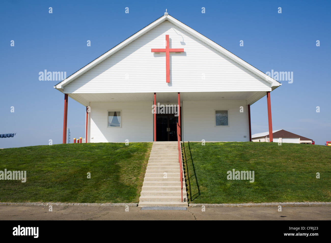 La chiesa cristiana in Lancaster County, Pennsylvania Foto Stock