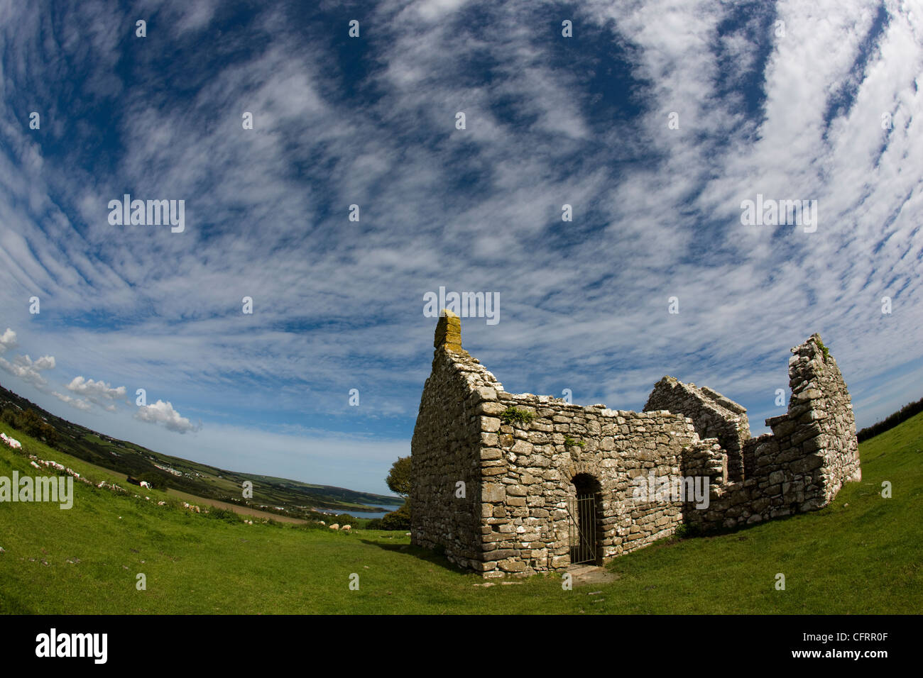 Hen Capel Lligwy a Lligwy, vicino Moelfre, Anglesey, Galles del Nord Foto Stock