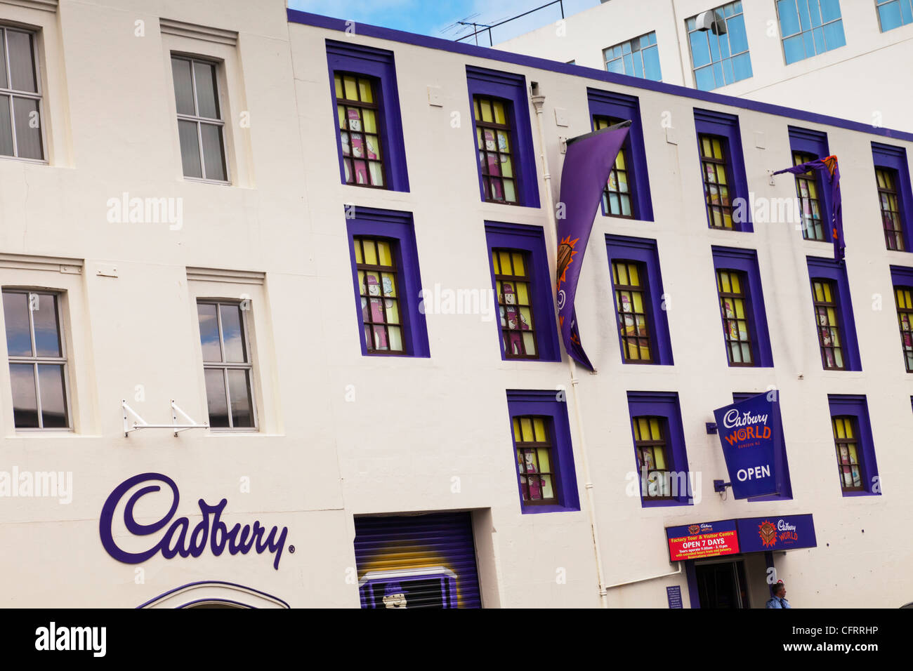 La parte esterna della Cadbury World, Dunedin, Otago, Nuova Zelanda. Foto Stock