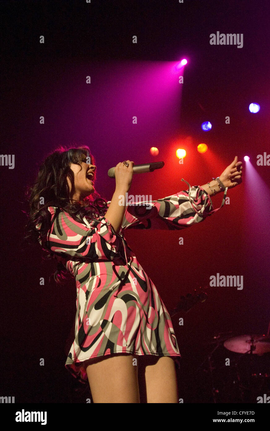 15 maggio 2007 - San Francisco, CA, Stati Uniti d'America - nominato ai Grammy cantante soul Joss Stone live presso il Teatro Warfield (credito Immagine: © Jerome Brunet/ZUMA Press) Foto Stock