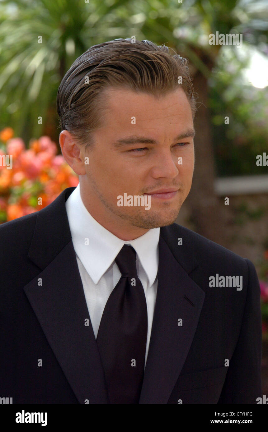 Leonardo Di Caprio del 2007 a Cannes Film Festival per 'Undicesima Ora Photocall'. Foto Stock