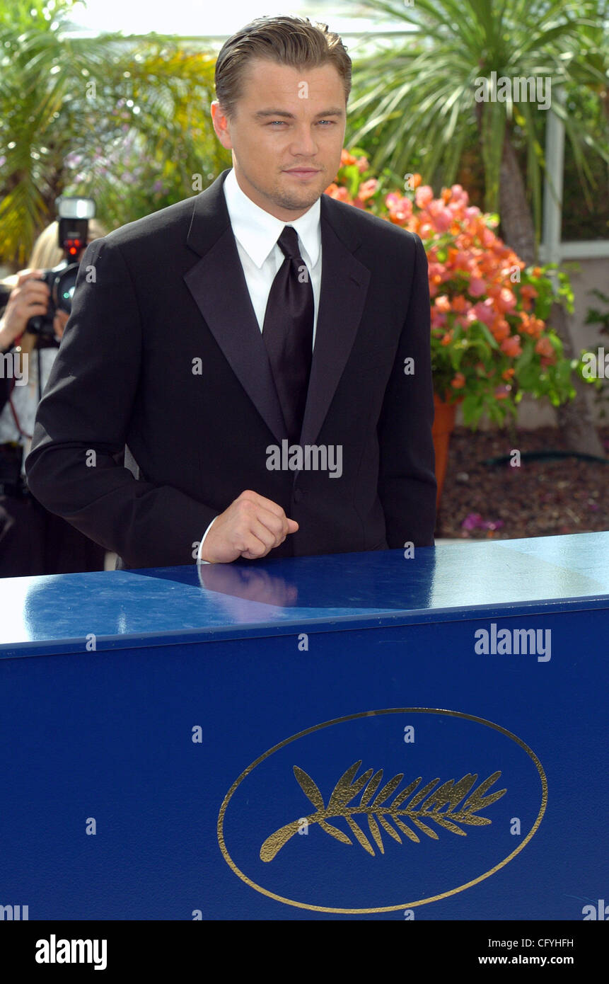 Leonardo Di Caprio del 2007 a Cannes Film Festival per 'Undicesima Ora Photocall'. Foto Stock