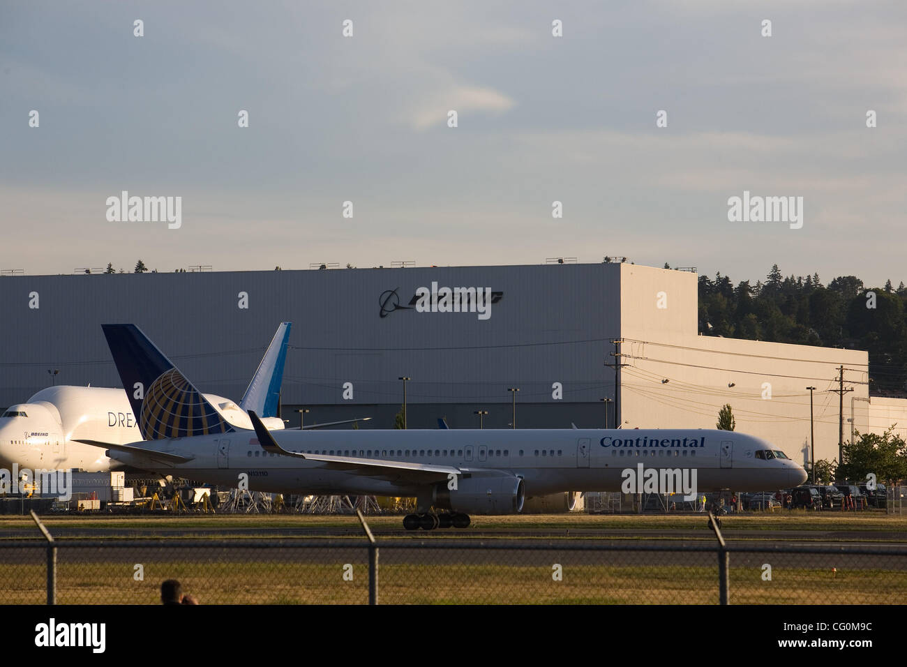 Serie di 7 aeromobili e il Museo del Volo Boeing onori serie 7 aereo famiglia con speciali del cliente mostra speciale display aereo parte di 787 Premiere celebrazione SEATTLE, Luglio 7, 2007 Come parte dei suoi 787 Premiere, Boeing [NYSE: BA] onorato il suo serie 7 famiglia di aerei con una speciale mostra featu Foto Stock