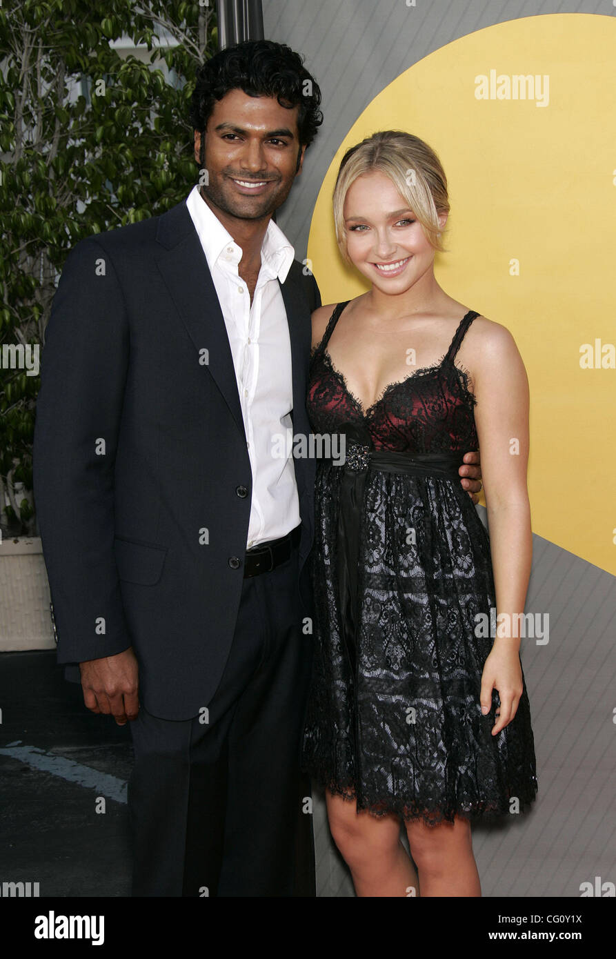 Luglio 17, 2007 - Beverly Hills, CA, Stati Uniti d'America - attori SENDHIL RAMAMURTHY e Hayden Panettiere presso la NBC All-Star parte 2007 tenutasi presso il Beverly Hilton Hotel. (Credito Immagine: © Lisa O'Connor/ZUMA Press) Foto Stock