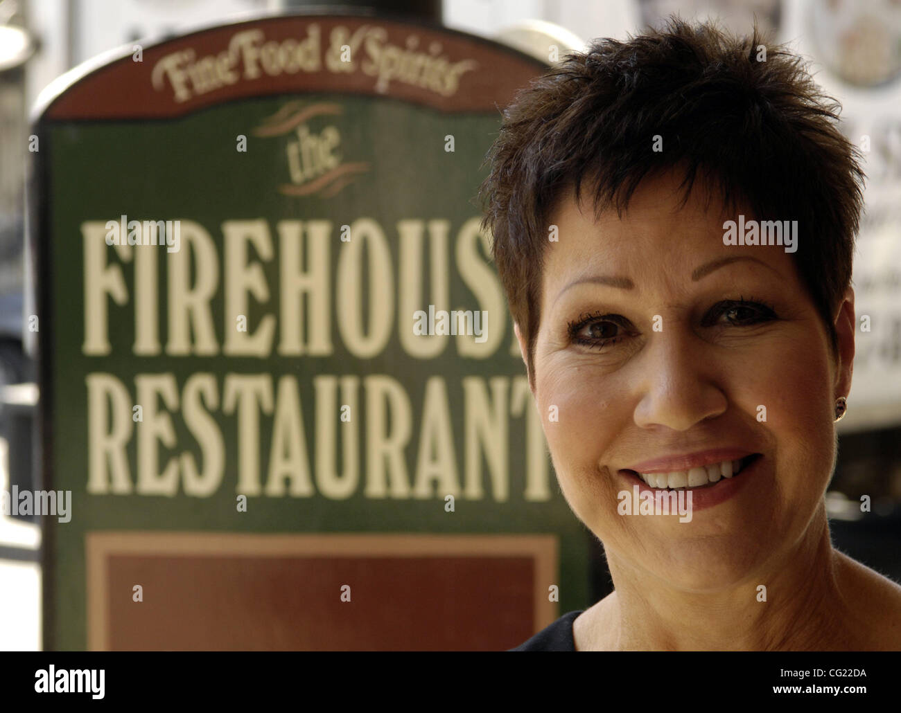 Teri Bennett per il Sacramento Theatre Company Firehouse sfera 10 Giugno al firehouse Ristorante in Old Sacramento. Il Sacramento Bee Erhardt Krause Maggio 11, 2007 Foto Stock