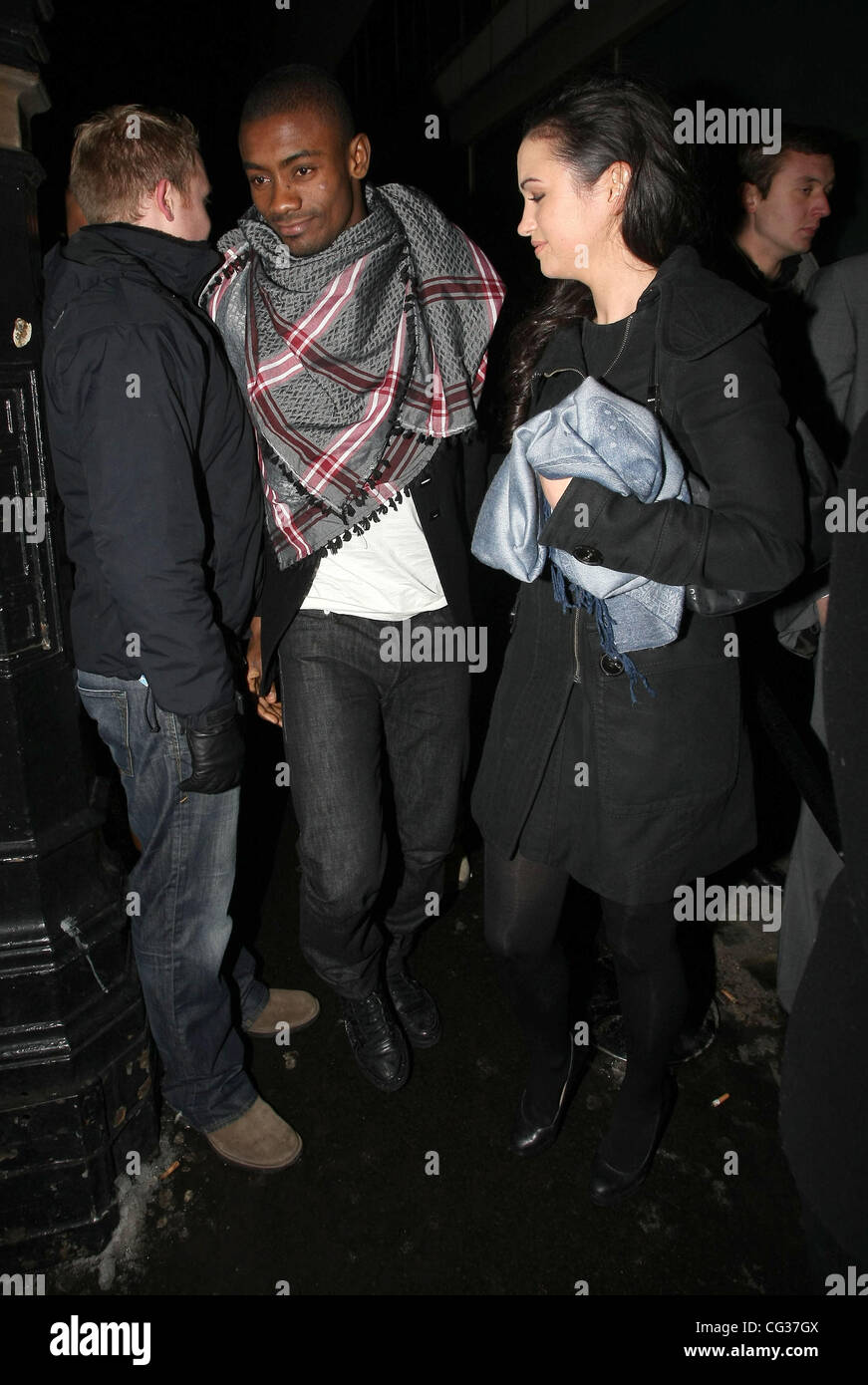Chelsea player Salomon Kalou, al whisky Mist. Londra, Inghilterra - 19.12.10 Foto Stock