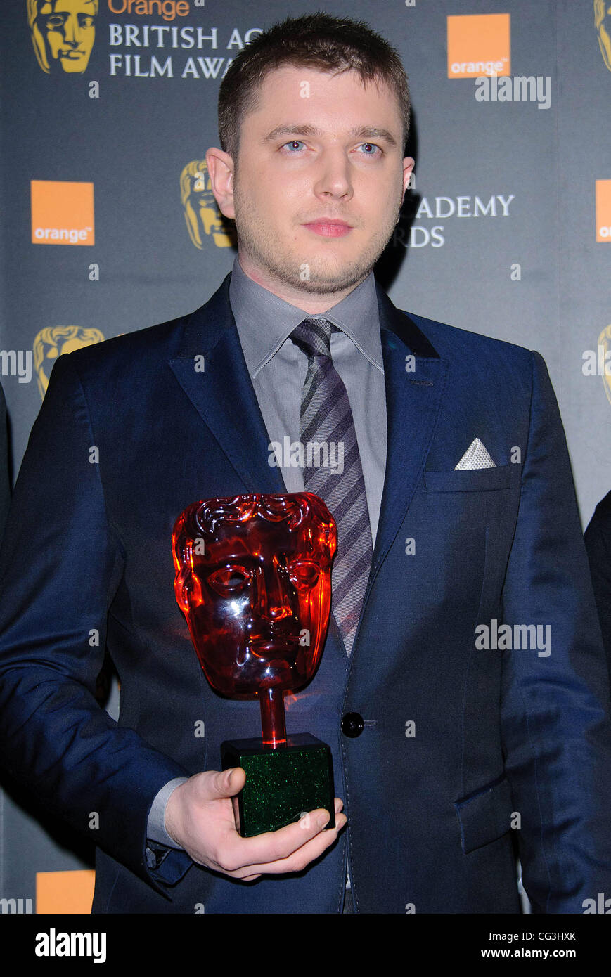 Orange Mercoledì Rising Star membro della giuria Ben Drew (aka Plan B) La Orange Rising Star Award nominee annuncio presso la sede centrale di BAFTA. Questo anno di finalisti sono Gemma Arterton, Andrew Garfield, Tom Hardy, Aaron Johnson e la pietra della Emma Londra Inghilterra - 10. Foto Stock