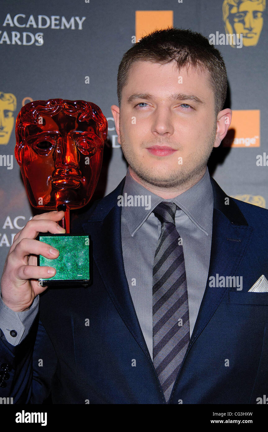 Orange Mercoledì Rising Star membro della giuria Ben Drew (aka Plan B) La Orange Rising Star Award nominee annuncio presso la sede centrale di BAFTA. Questo anno di finalisti sono Gemma Arterton, Andrew Garfield, Tom Hardy, Aaron Johnson e la pietra della Emma Londra Inghilterra - 10. Foto Stock
