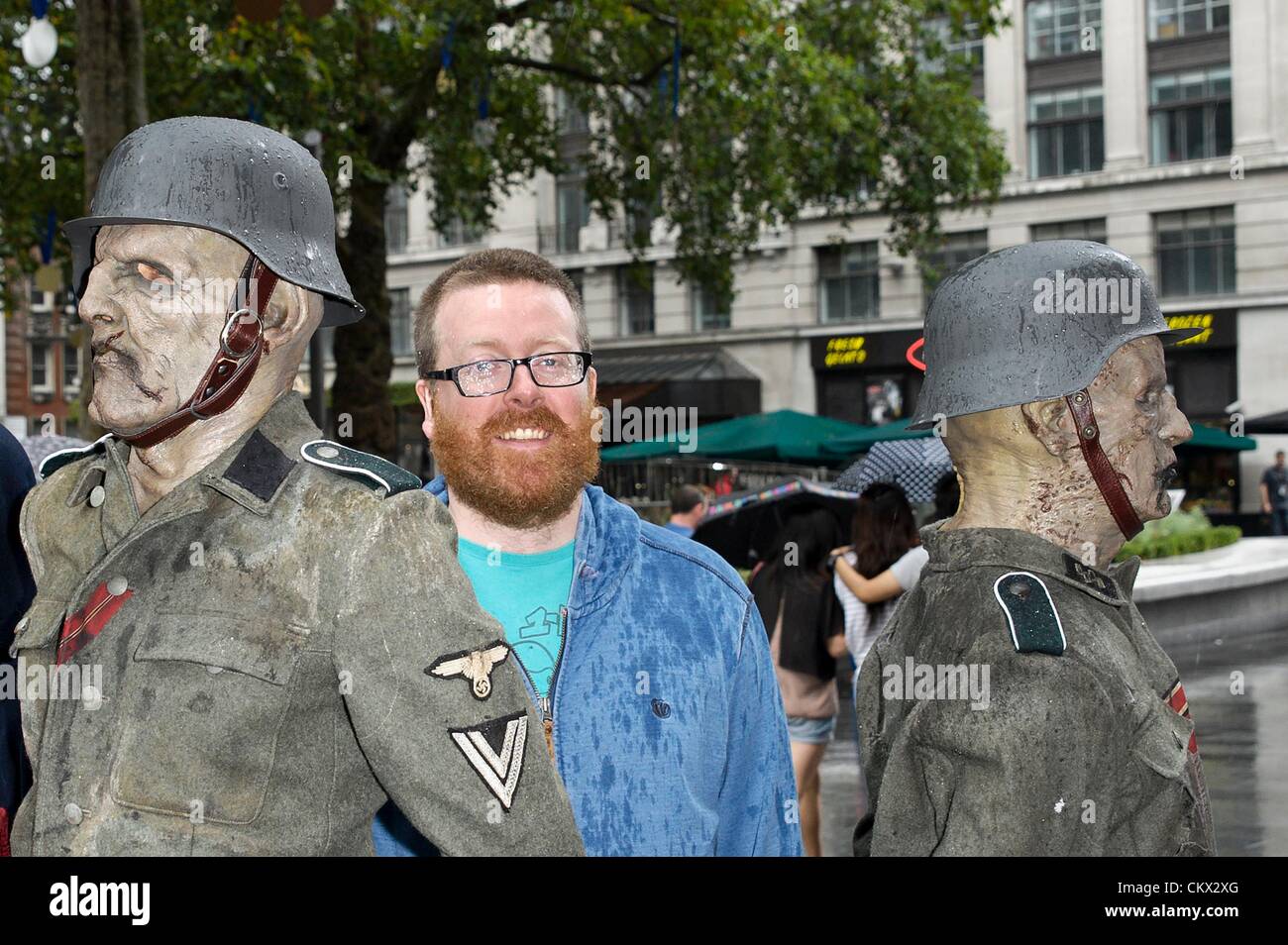 Il comico Frankie Boyle assiste UK Premiere di 'avamposto 2: Sole Nero' al Frightfest xiii sabato 25 agosto 2012 all'Impero, Leicester Square, Londra, Regno Unito. Foto Stock