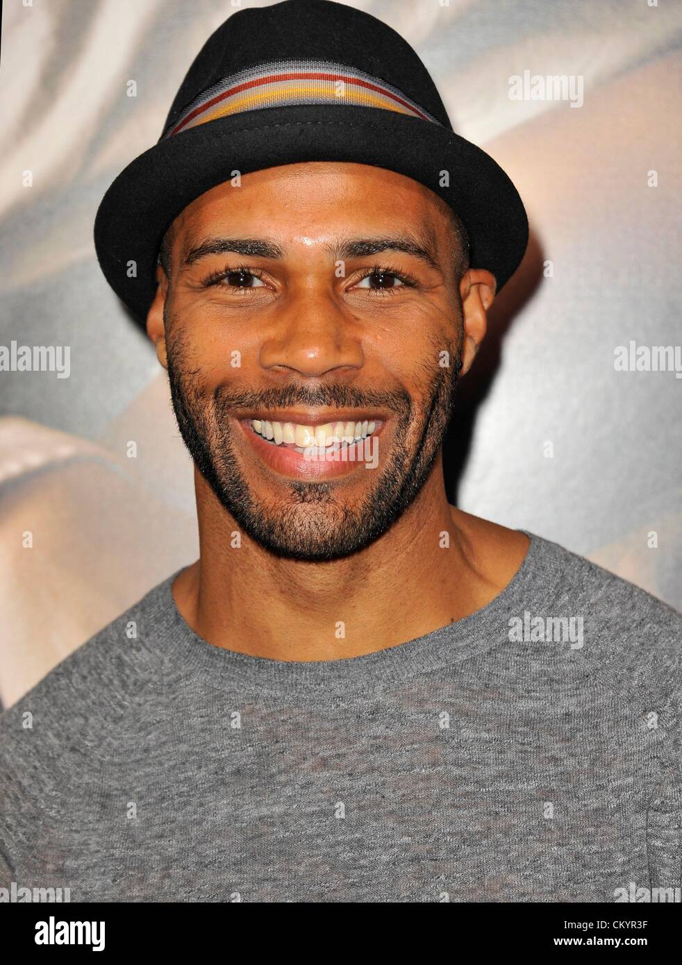 Omari Hardwick presso gli arrivi per le parole di Premiere, ArcLight Cinema, Los Angeles, CA il 4 settembre 2012. Foto di: Dee Cercone/Everett Collection Foto Stock