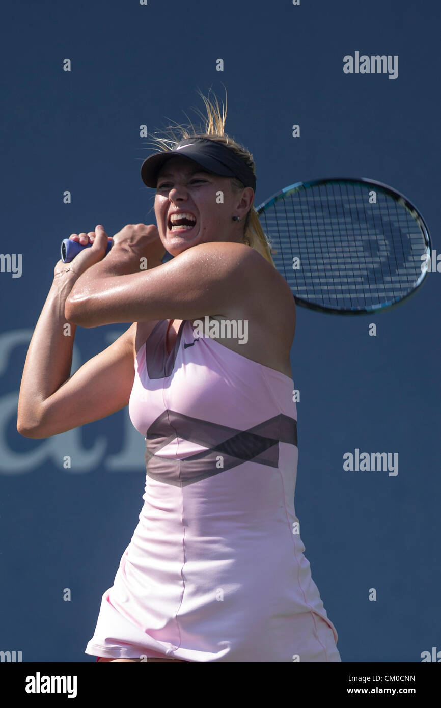 New York, Stati Uniti d'America. Il 7 settembre 2012. Maria Sharapova (RUS) competere nel femminile semifinali al 2012 US Open Tennis Tournament Flushing, New York. Stati Uniti d'America. Foto Stock
