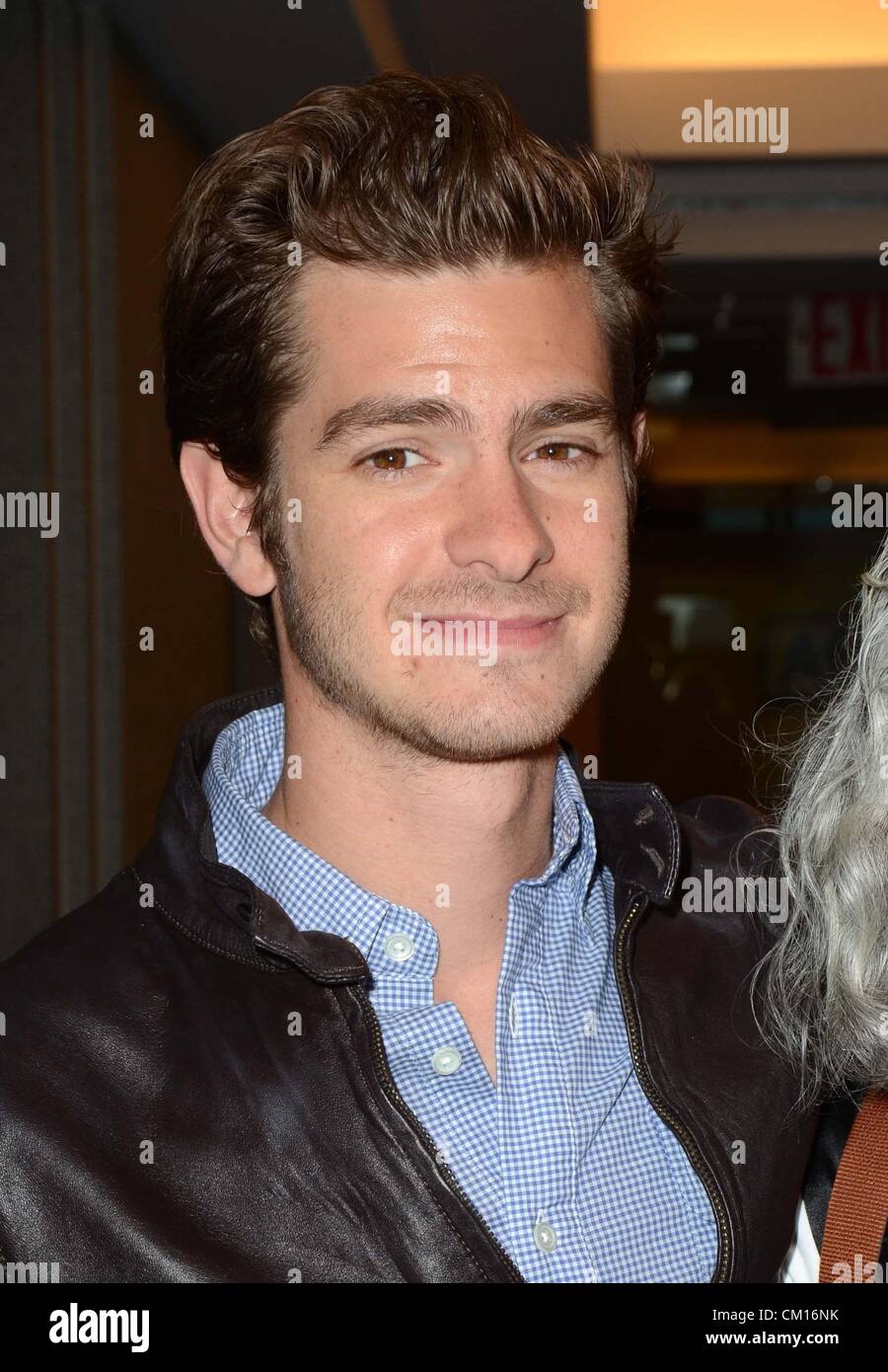 Andrew Garfield di presenze per BGC Partners carità giorno Fundraiser annuale, BGC Partners uffici, New York, NY Settembre 11, 2012. Foto di: Derek Storm/Everett Collection Foto Stock