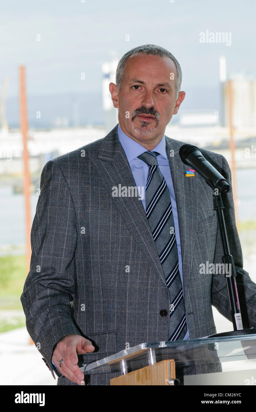 Belfast 18/09/2012 - Tim mariti, Chief Executive del Titanic Belfast Foto Stock