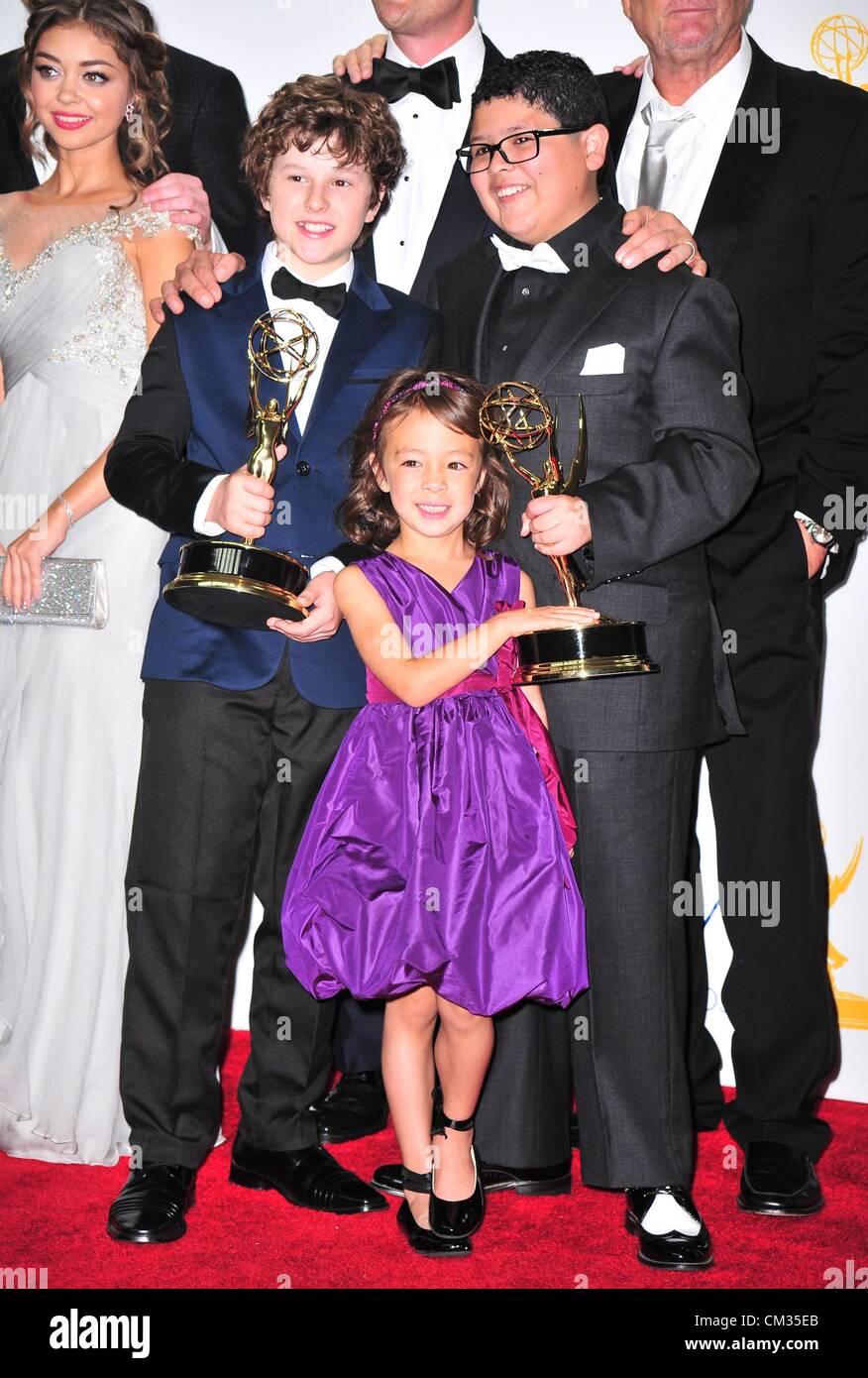 Rico Rodriguez Aubrey Anderson-Emmons camera inpress64th Primetime Emmy Awards - PRESS ROOM 2 Nokia Theater L.A LIVE Los Angeles Foto Stock