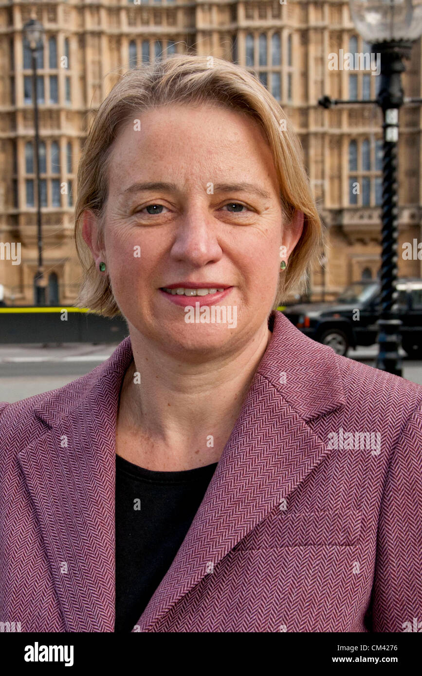 Londra, Regno Unito. 29/09/12. File (foto) leader del Partito Verde, Natalie Bennett parla a un Pro-Choice rally di fronte al Palazzo del Parlamento per evidenziare il fatto che l aborto è vietata in Irlanda del Nord e che legge sull aborto nel Regno Unito è obsoleto. Foto Stock Londra, Regno Unito. 29/09/12. File (foto) leader del Partito Verde, Natalie Bennett parla a un Pro-Choice rally di fronte al Palazzo del Parlamento per evidenziare il fatto che l aborto è vietata in Irlanda del Nord e che legge sull aborto nel Regno Unito è obsoleto. Foto Stock