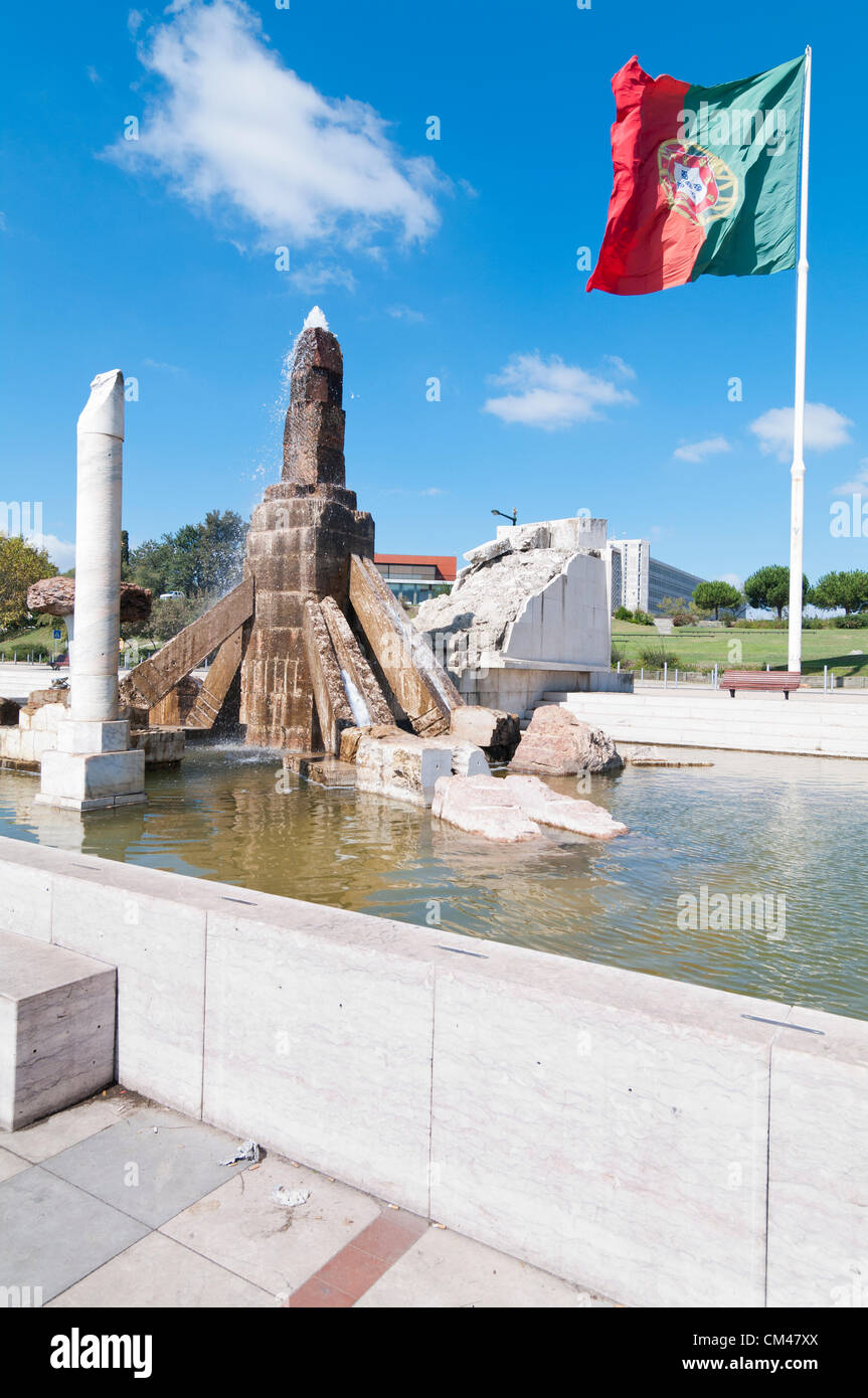 PUNTO PANORAMICO DEL PARCO EDUARDO VII - considerato uno dei parchi più grandi della città Foto Stock