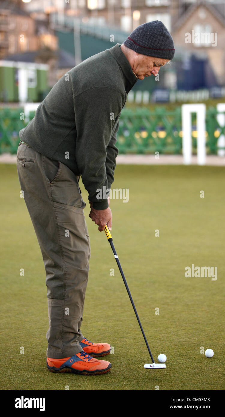 St Andrews Fife, Scozia. Il 6 ottobre 2012. Bill Murray Dunhill Cup St Andrews,Fife, Scozia,6 Ottobre 2012 Foto Stock